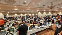 Saturday chaos, from the vantage point of my exhibit table