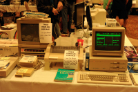 A Commodore Colt and a pile of Commodore accessories for sale